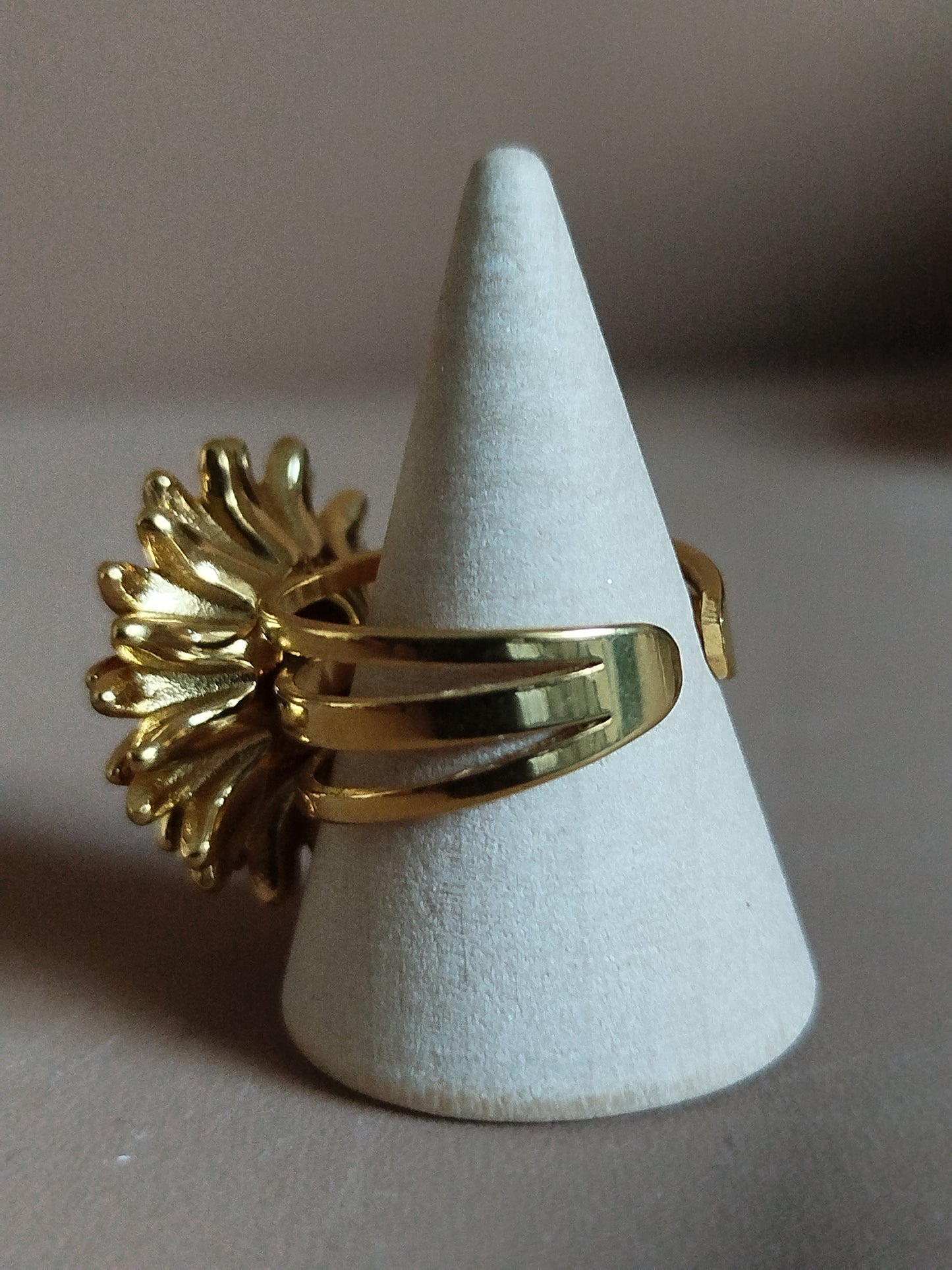 Bague Fleur jaune