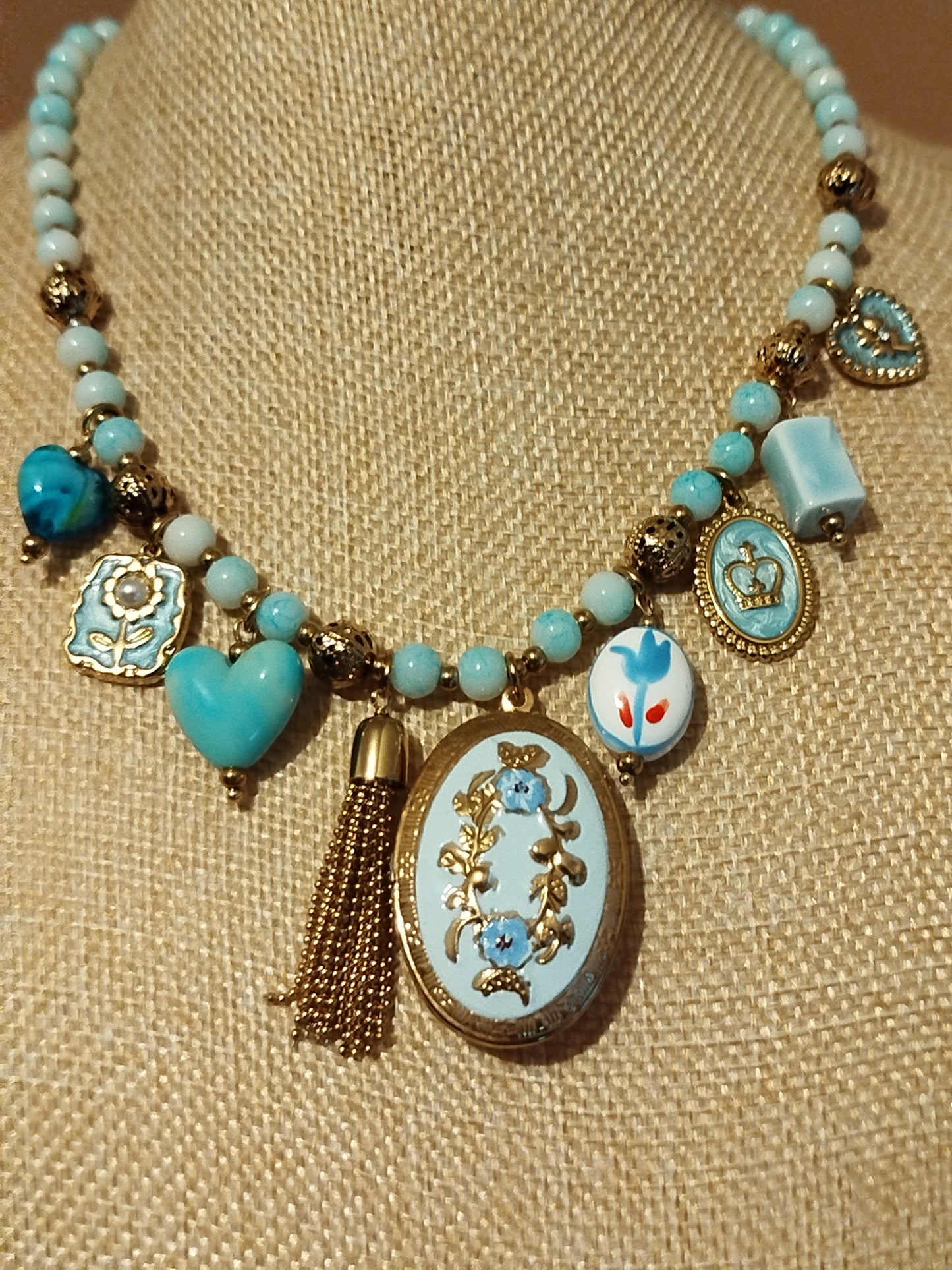 Collier Joséphine bleu