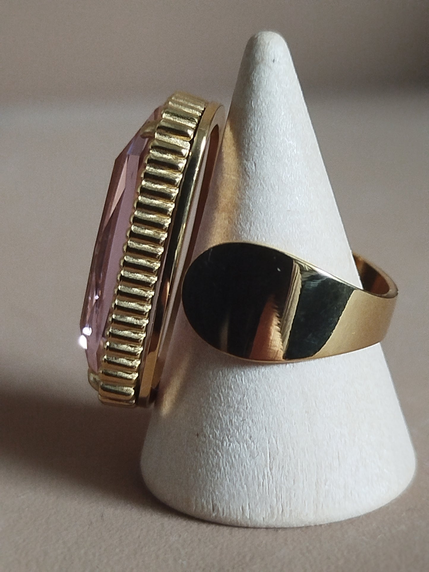 Bague Aglaé rose