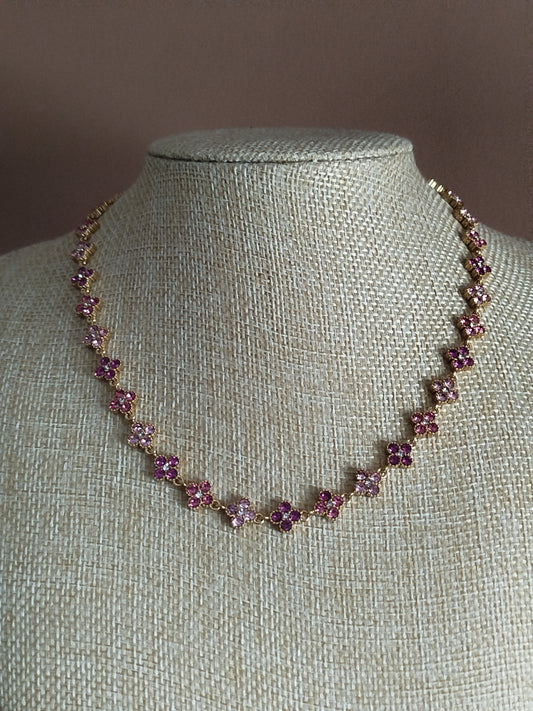 Collier Méline rose