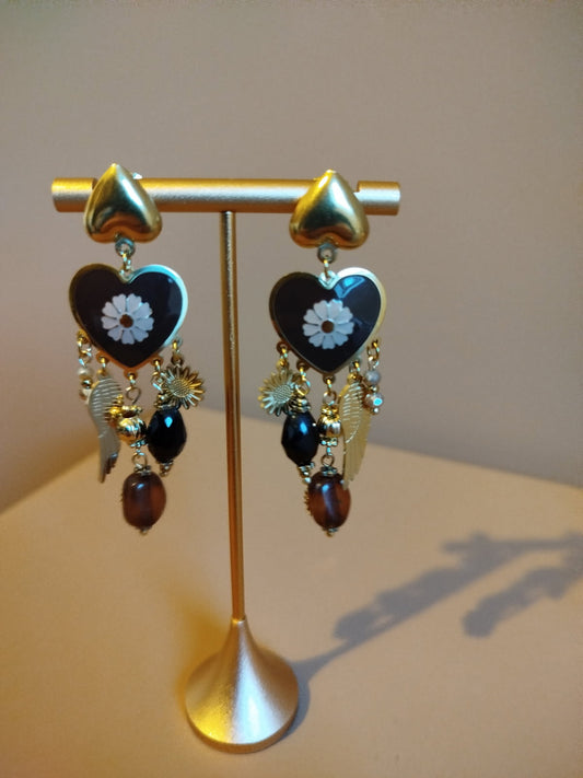 Boucles d'oreilles Rose