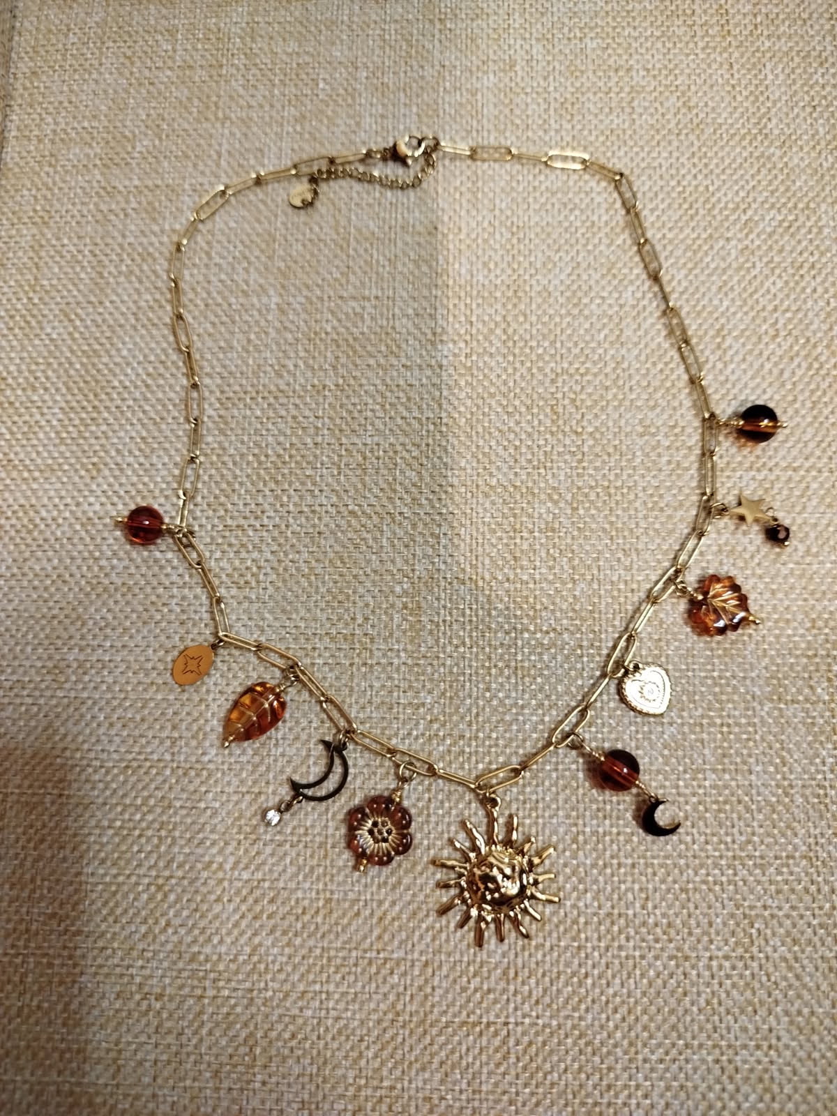 collier Olivia marron