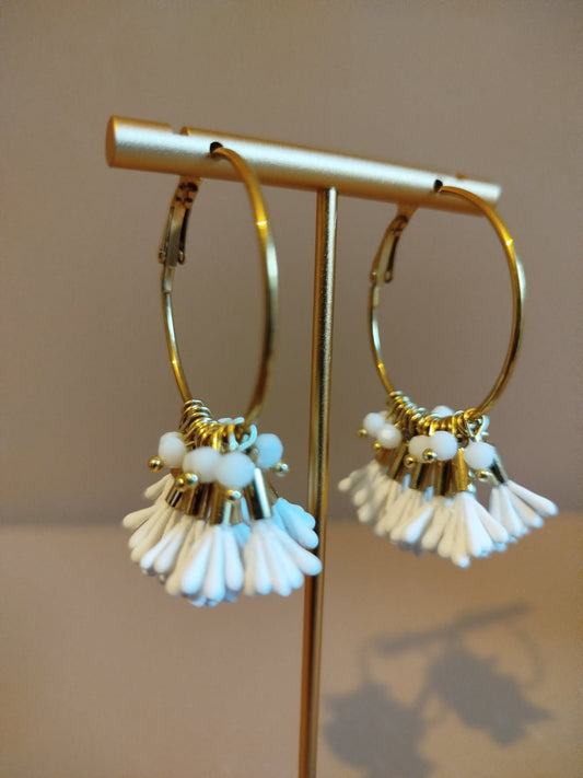 Boucles d'oreilles Neige