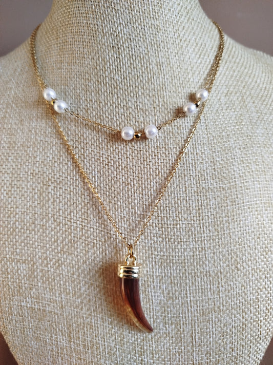 Collier Ambre Marron