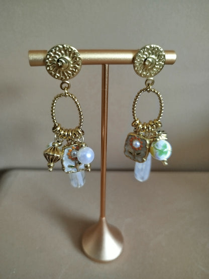 Boucles D'oreilles Valentine jaune