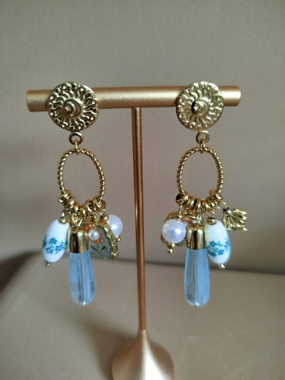 Boucles D'oreilles Valentine verte