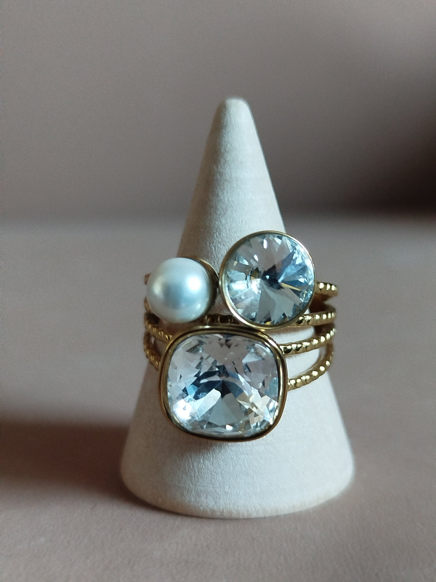 Bague Amanda blanche