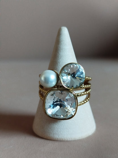 Bague Amanda blanche