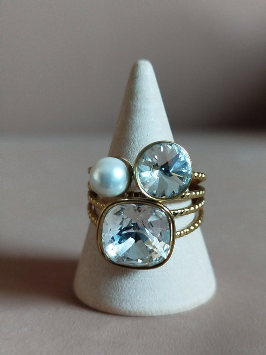 Bague Amanda blanche