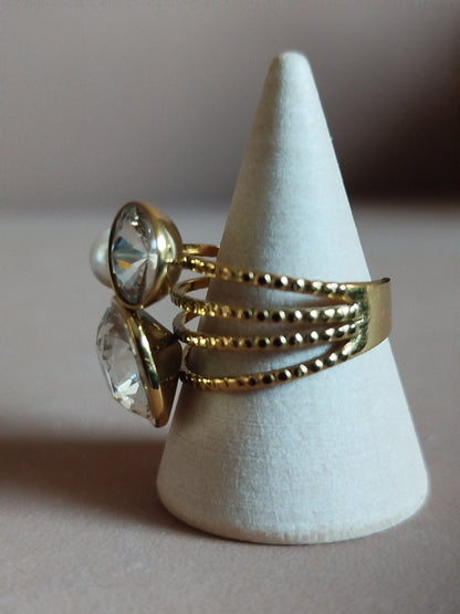 Bague Amanda blanche