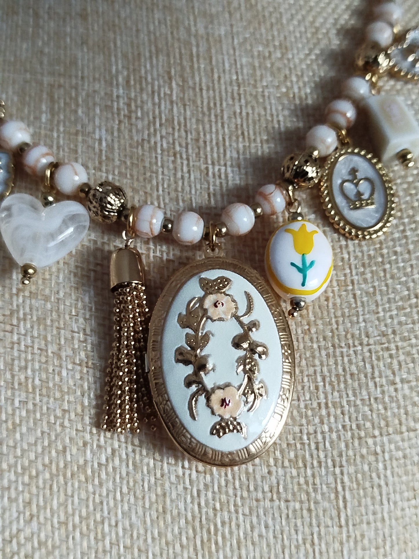 Collier Joséphine jaune