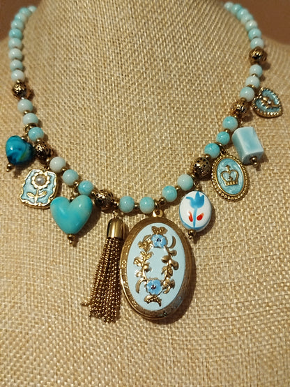 Collier Joséphine bleu