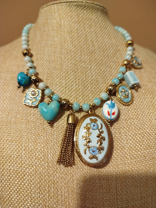 Collier Joséphine bleu