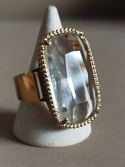 Bague Aglaé blanche