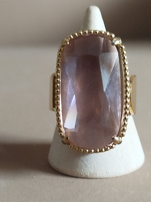 Bague Aglaé rose