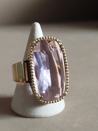 Bague Aglaé rose