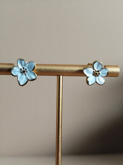 Boucles d'oreilles Akila bleu