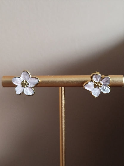 Boucles d'oreilles Akila rose