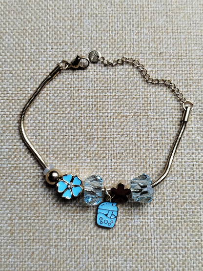 Bracelet Myrtille bleu