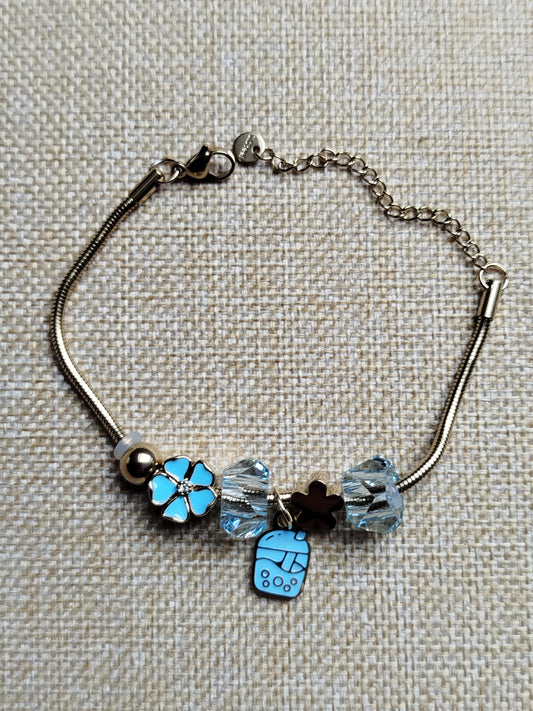 Bracelet Myrtille bleu