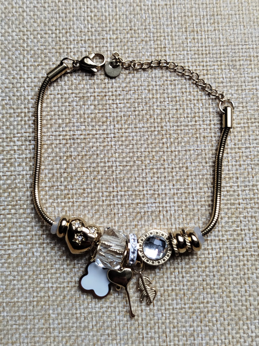 Bracelet Myosotis blanc